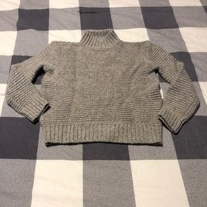 ❤️ 2/$25 - Roots High Neck Cropped Sweater